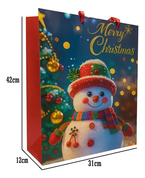 X6 Bolsa Regalo Navidad Grande Bolsa Navidad 42x31x12cm