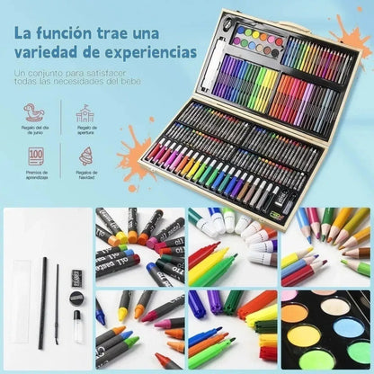 Set Para Pintar Lapices Colores Set Arte Set De Dibujo 180pcs
