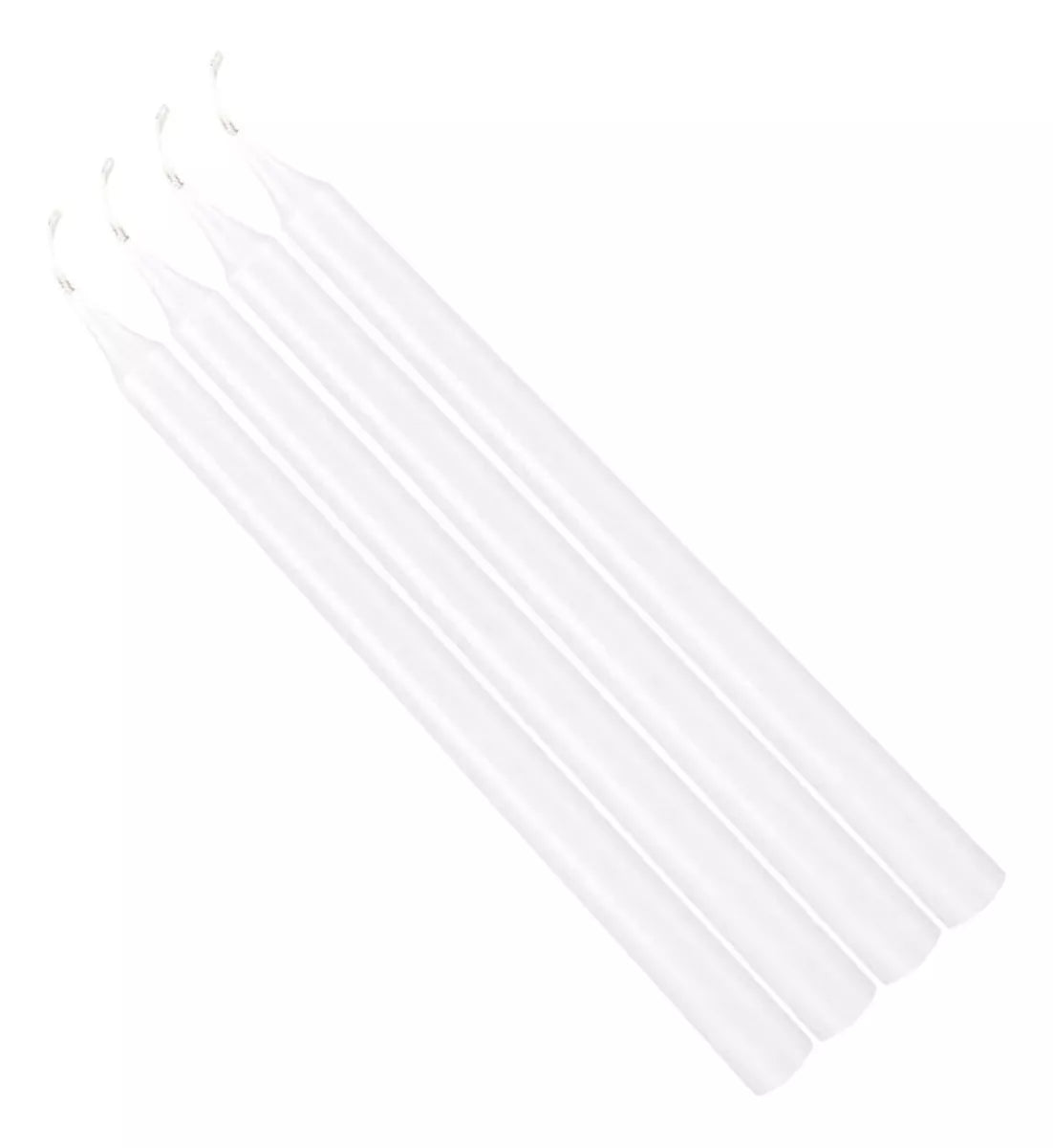 Pack X4 Velas Lisa Sin Aroma Velas Lisas Blanca 17cm