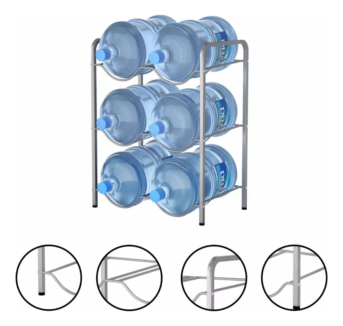 Estante Organizador Rack 6 Botellones Bidones Agua 20lt