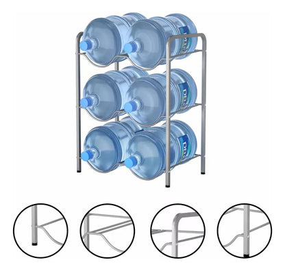 Estante Organizador Rack 6 Botellones Bidones Agua 20lt