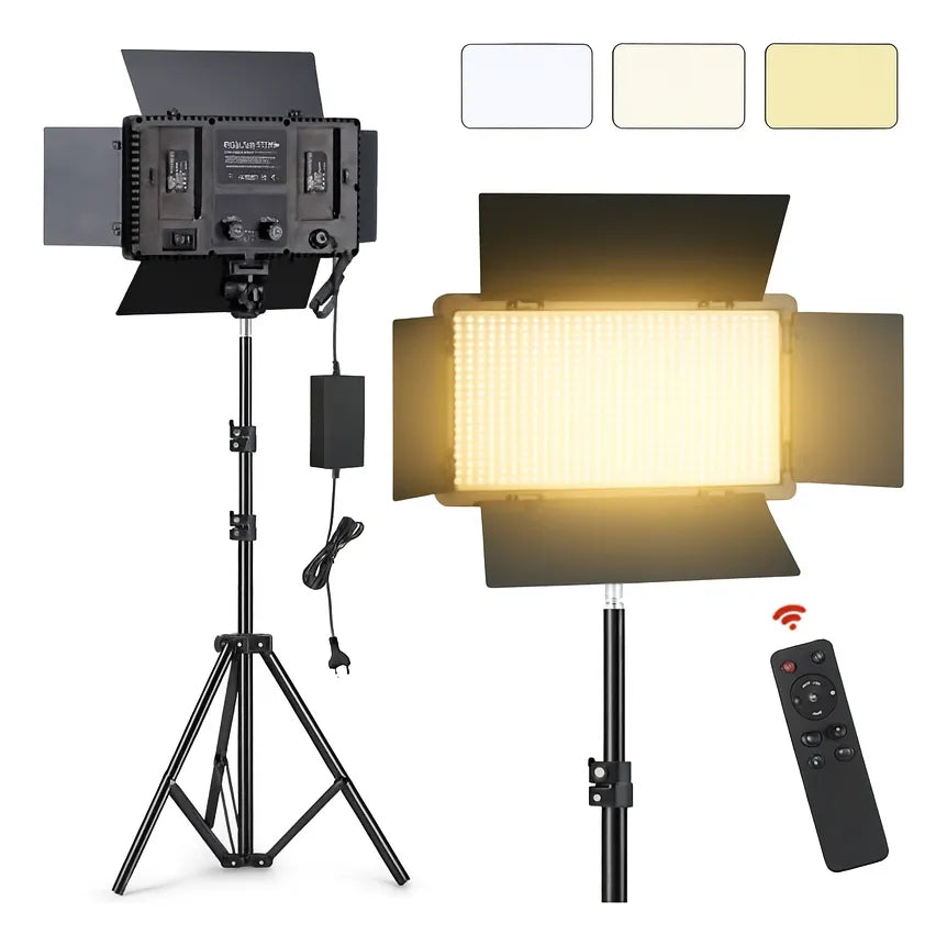Kit Profesional Luz Relleno Con Tripode Reflector Pro 600led