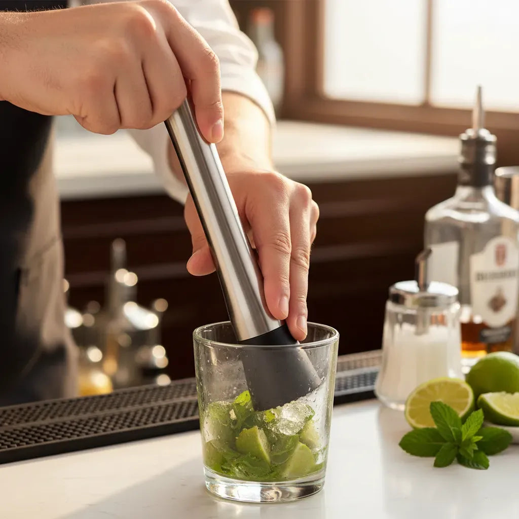 Macerador Mudler Cocteleria Acero Inoxidable Mojito Bar 21cm