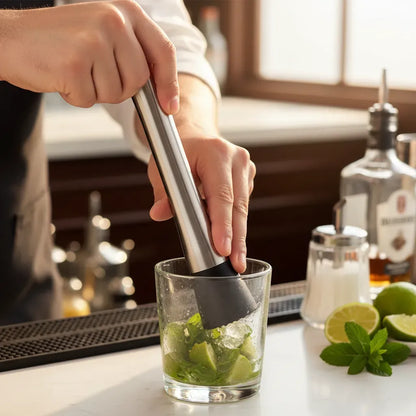 Macerador Mudler Cocteleria Acero Inoxidable Mojito Bar 21cm