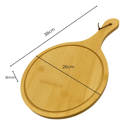 Tabla Madera Tablas Picoteo Plato De Madera Tabla Pizza 38cm