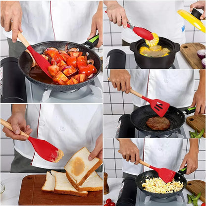 Set X12 Utensilios De Cocina Antiadherentes