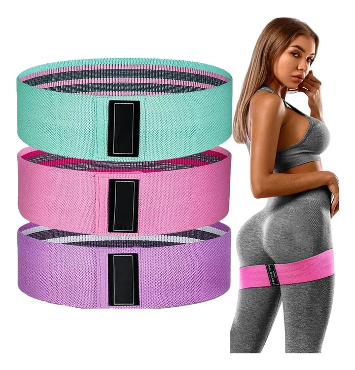 Pack X3 Banda Elastica Resistencia Bandas Elasticas Tela