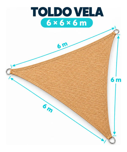 Toldo 6x6x6 Malla Toldo Toldos Respirables Toldo Tipo Vela
