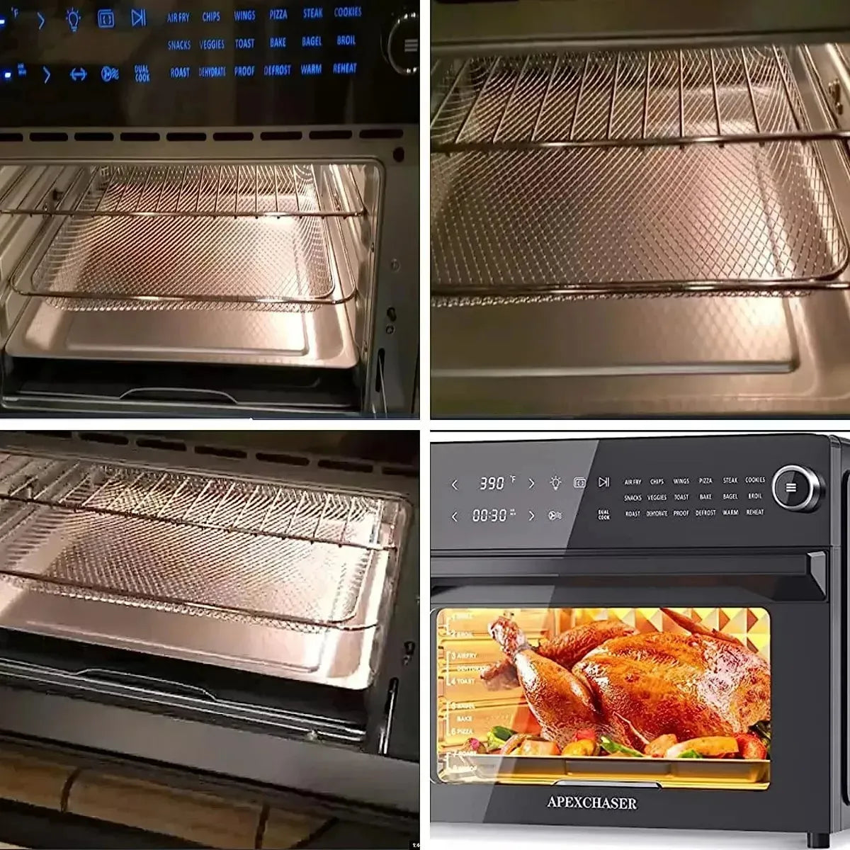 Bandeja De Acero Inoxidable Fuente Acero Horno 39x29cm