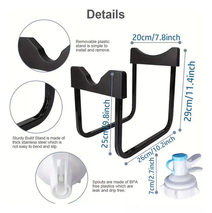 Soporte Dispensador Rack Para 1 Bidon De Agua + Boquilla