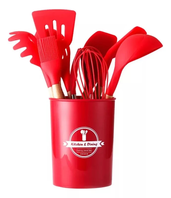 Set X12 Utensilios De Cocina Antiadherentes