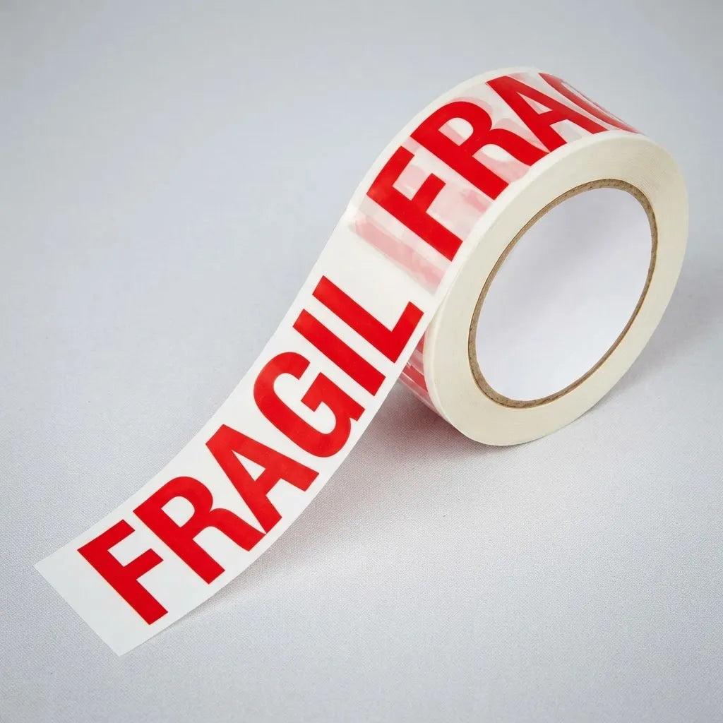 Pack 5 Huincha Fragil Embalaje Cinta Embalaje Fragil 250mts X4.5cm