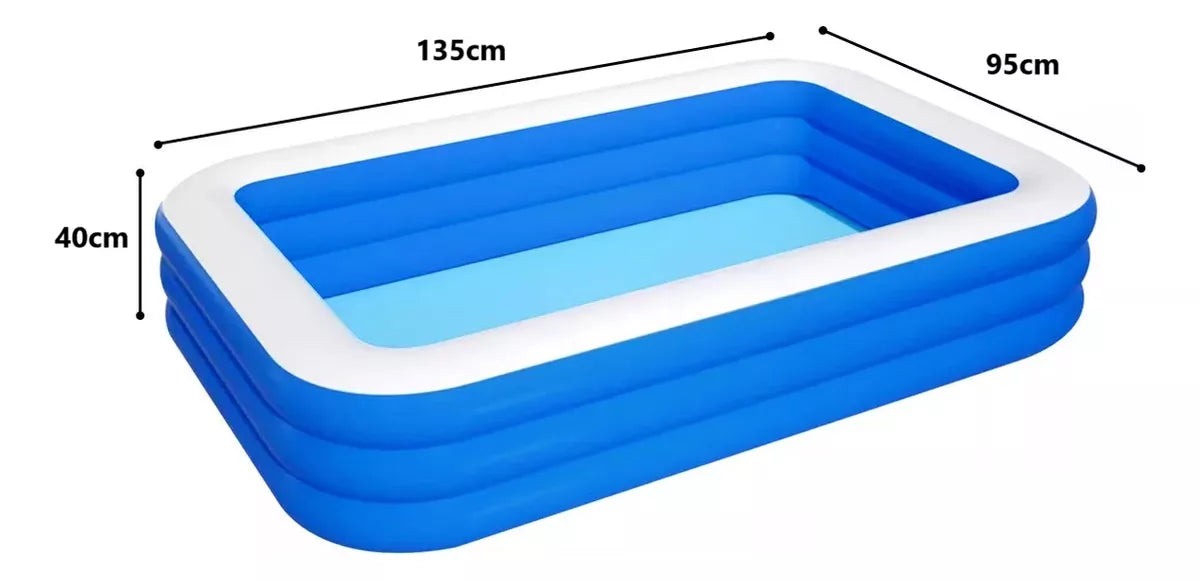 Piscina Para Niños Piscina Plastica Inflable Verano 135x95cm