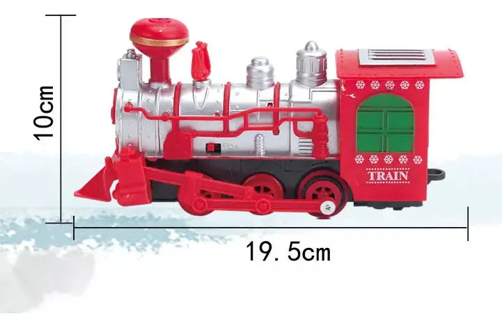 Tren Juguete Tren Electrico Humo Para Navidad 18pcs Juguetes