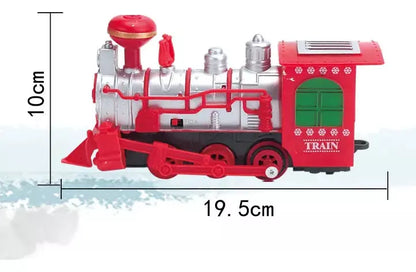 Tren Juguete Tren Electrico Humo Para Navidad 18pcs Juguetes