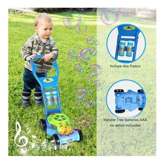 Maquina De Burbujas Carrito Lanza Burbuja Juguete Infantil