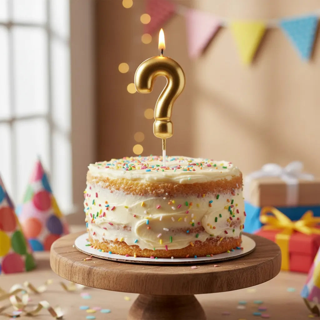 Velas De Cumpleaños Vela Numero O Signo Interrogacion Torta