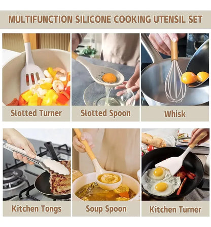 Set X12 Utensilios De Cocina Antiadherentes