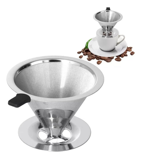 Filtro De Café De Acero Inoxidable Filtro De Café Té Portátil