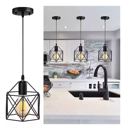 Lampara Led Colgante Lampara De Techo Colgante Jaula E27
