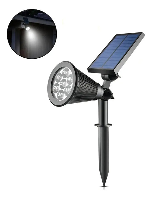 Led Solar Cesped Luz Foco Al Aire Libre Jardin Foco Estaca
