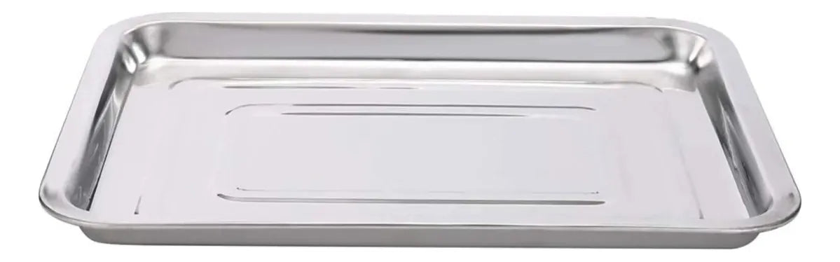Bandeja De Acero Inoxidable Fuente Acero Horno 35x26cm