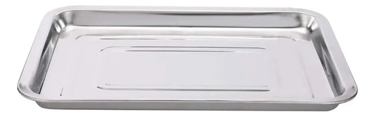 Bandeja De Acero Inoxidable Fuente Acero Horno 35x26cm