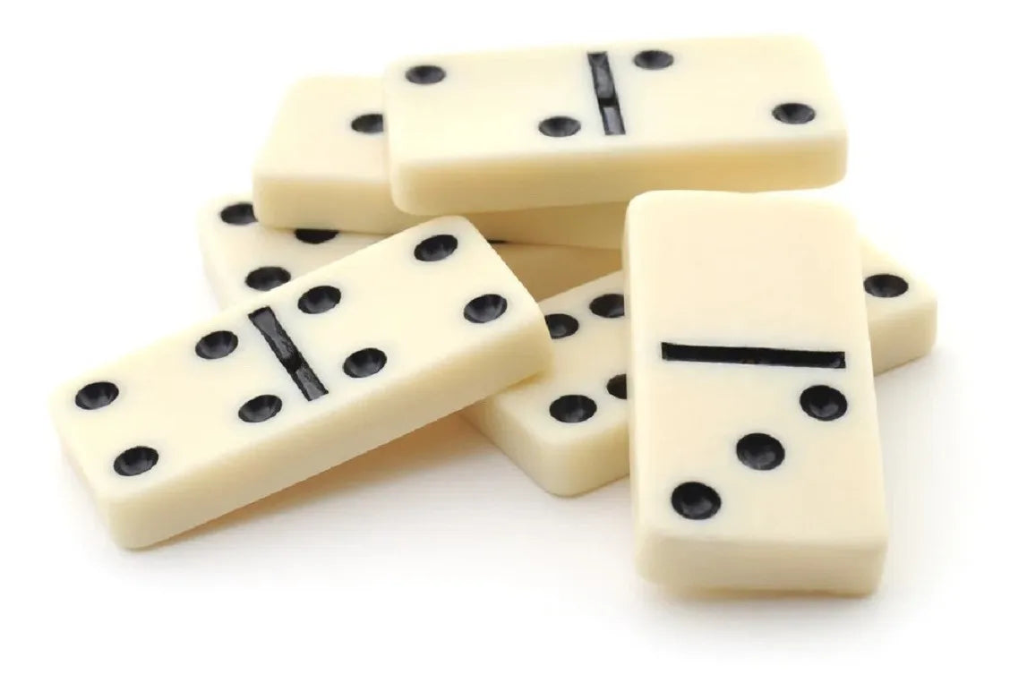 Domino Juego Domino Con Caja Madera 9mm 28pcs Juego Domino