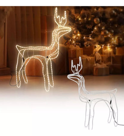 Reno Navideno Luz Renos De Navidad Reno Navideño Luces 85cm