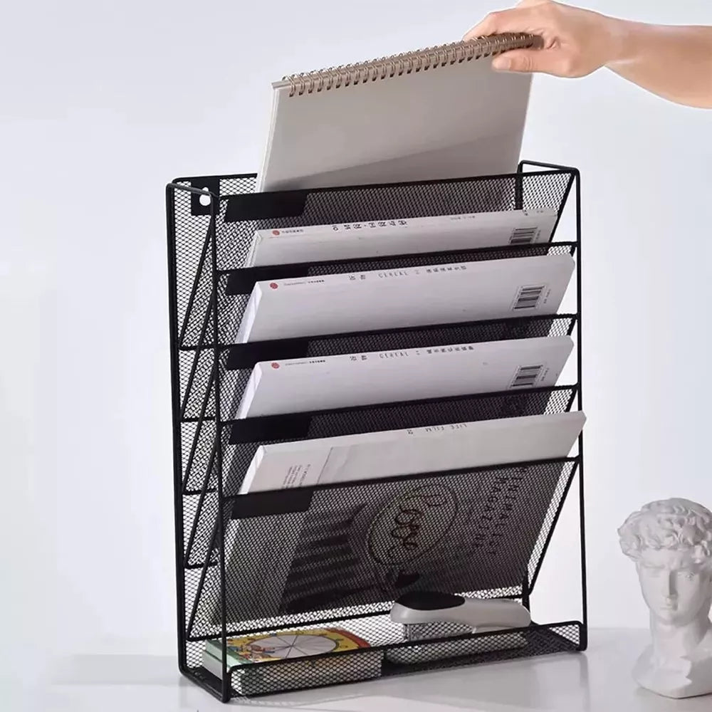 Organizador De Pared De 6 Niveles Archivos Colgantes Metal