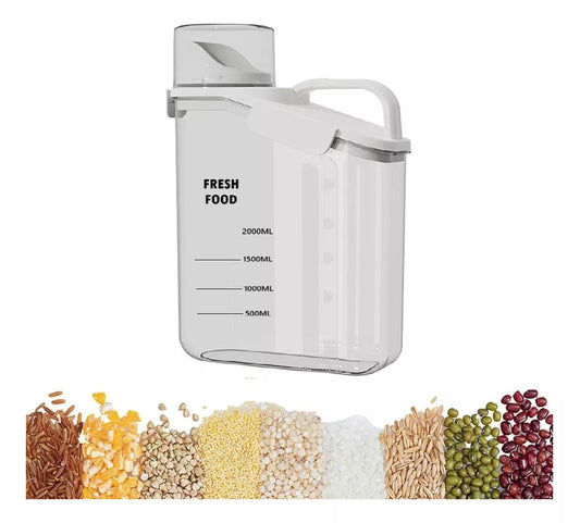 Contenedores Hermeticos Dispensador Almacenamiento 2000ml