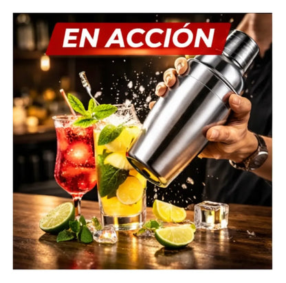 Coctelera Profesional Acero Inoxidable 750ml Bartender
