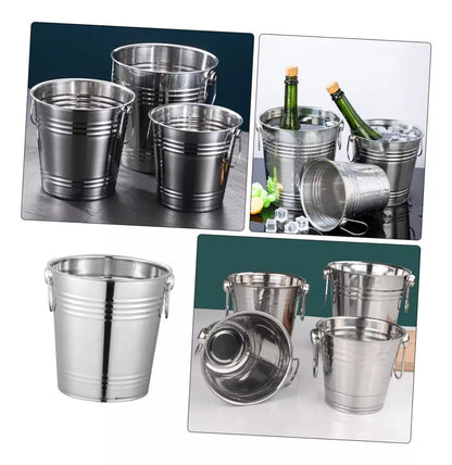 Hielera Cubeta De Acero Para Botella Latas Hielo Bar 3.0l