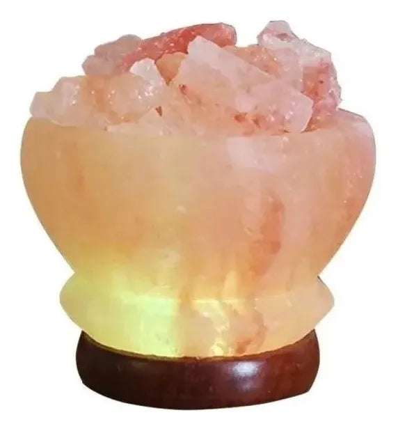 Lampara De Sal Del Himalaya Rgb Luz Multicolor Decorativa 0.7kg