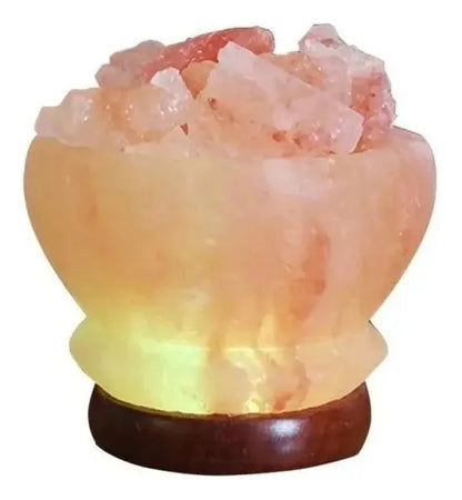 Lampara De Sal Del Himalaya Rgb Luz Multicolor Decorativa 0.7kg