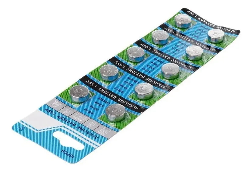 Pack X10 Pilas Bateria Ag13 Lr44 Alcalina Baterias