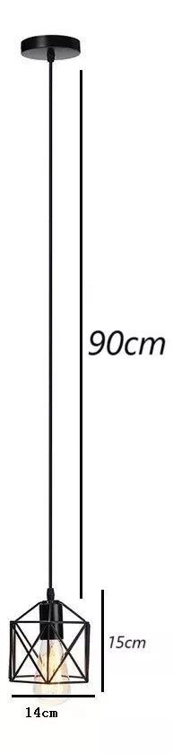 Lampara Led Colgante Lampara De Techo Colgante Jaula E27
