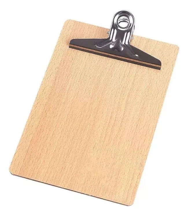 Tabla Sujeta Papeles Madera 21x14cm Tabla Apoyo Vertical