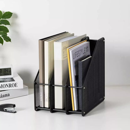 Organizador Revistero Libros Escritorio Metalico 3 Niveles