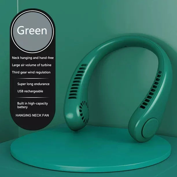 Ventilador De Cuello Enfriador Recargable Portatil Ajustable