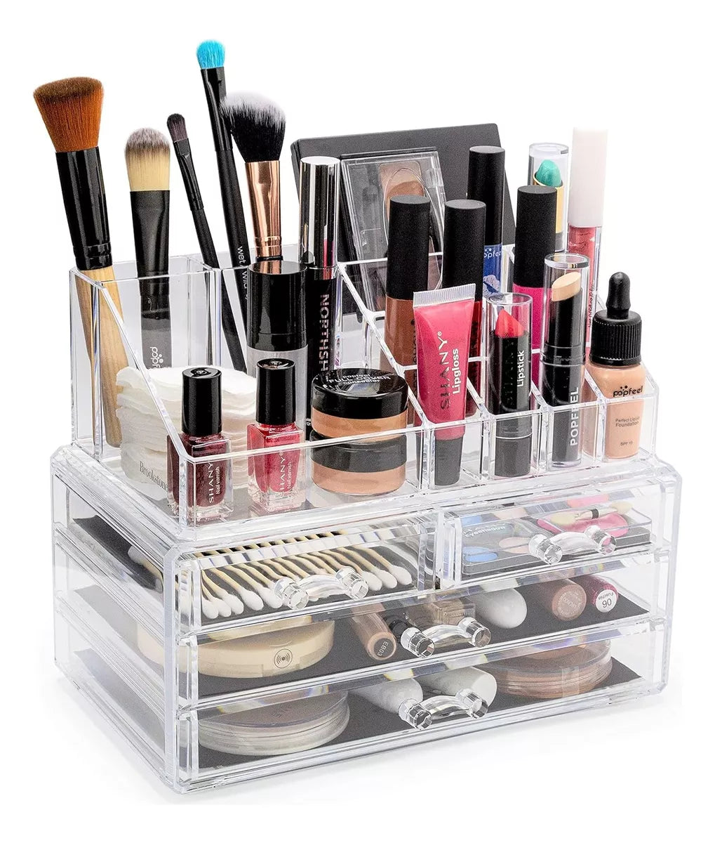 Organizador Maquillaje Acrilico Caja Organizadora 4cajones