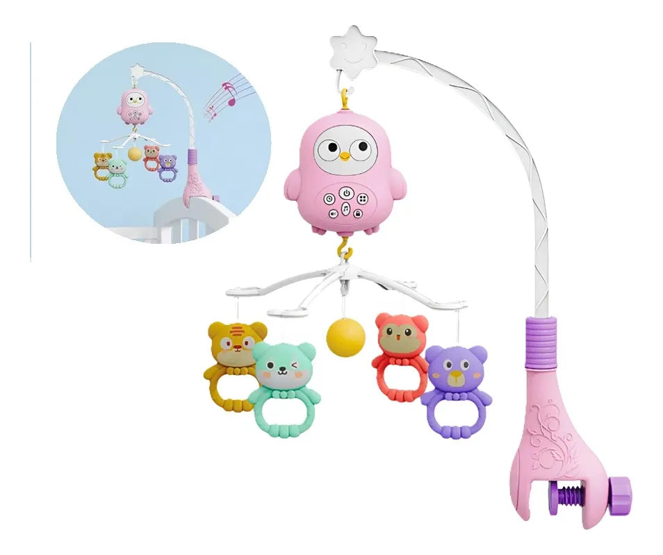 Movil Para Bebe Musical Luz Espanta Cuco Sonajero Coche Cuna