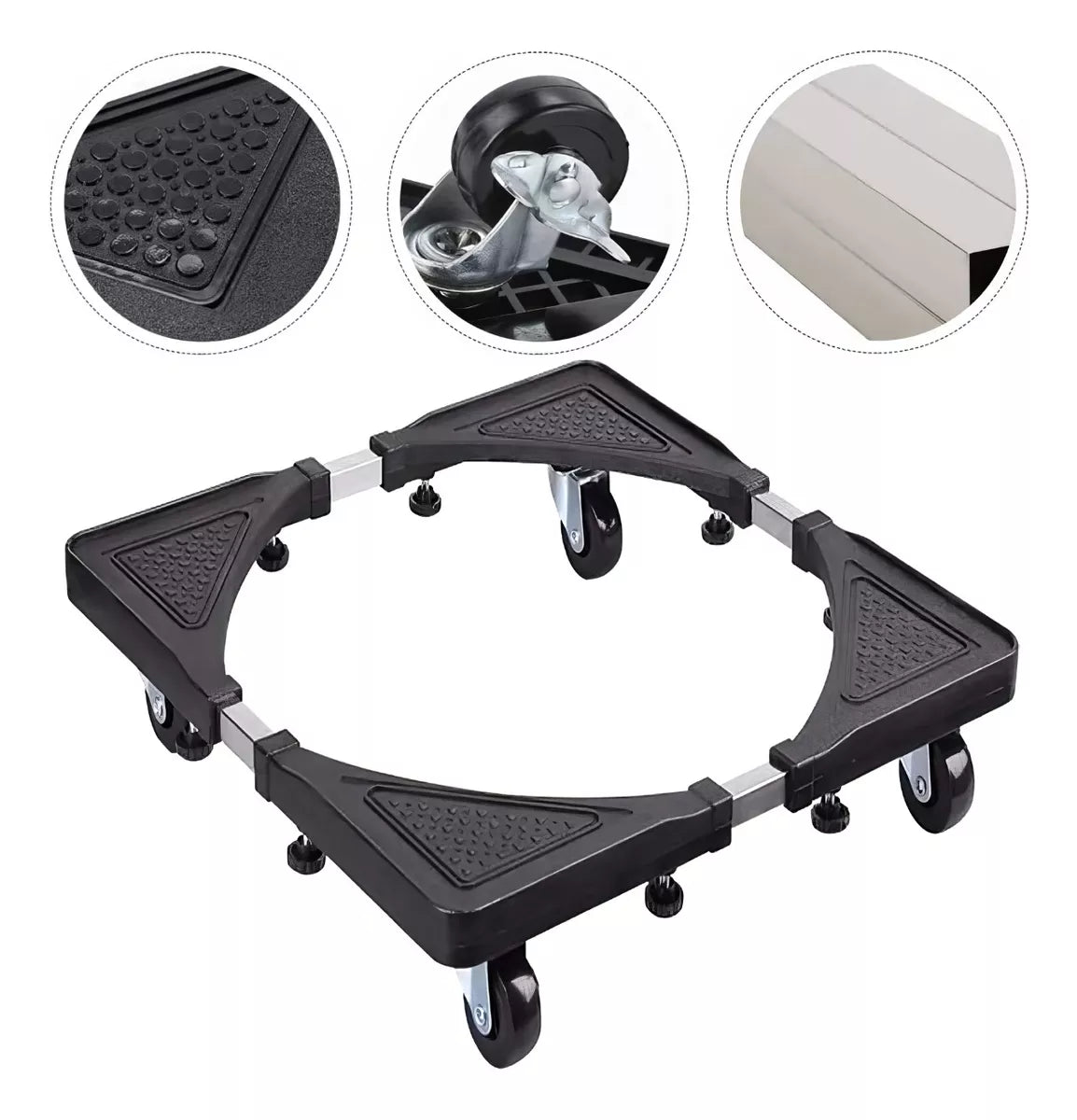 Base Ajustable Multiuso Ruedas Cocina Lavadora Refrigerador