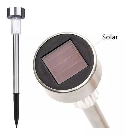 10x Luz Solar Foco Luz Patio Solar Estacas Solares Jardin