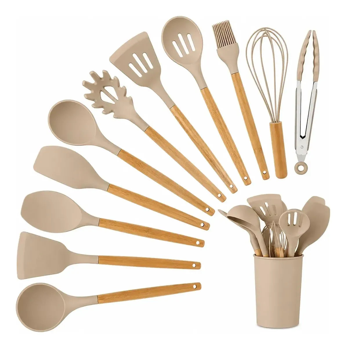 Set X12 Utensilios De Cocina Antiadherentes