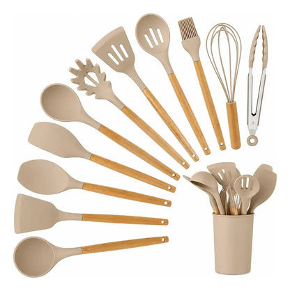 Set X12 Utensilios De Cocina Antiadherentes
