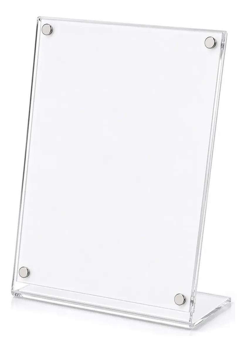 Porta Folleto Menu Flayer Fotos Soporte Iman Acrilico 21x15cm
