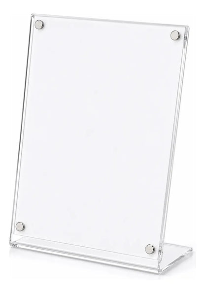 Porta Folleto Menu Flayer Fotos Soporte Iman Acrilico 21x15cm