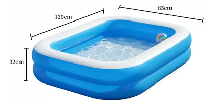 Piscina Inflable Plastico Piscina Para Niños 2anillos 120x85