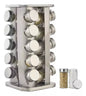 Especiero Acero Inoxidable Giratorio Condimentero 20 Frascos
